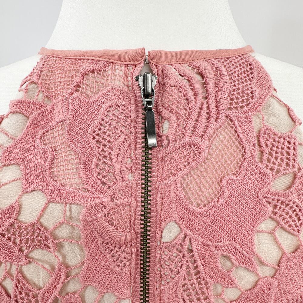 KEEPSAKE the Label Lonely Love Lace‎ Overlay Halter Midi Dress in Rose Size S - Picture 8 of 14